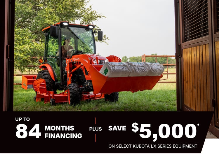 Save on Select LX Series Tractors